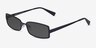 Quanta Black MetalSunglass Frames from EyeBuyDirect, Angle View
