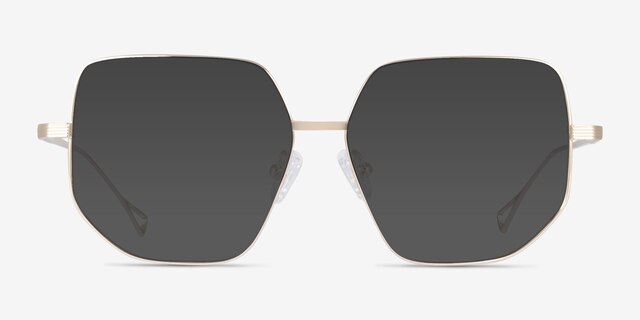 Ciri Gold TitaniumSunglass Frames from EyeBuyDirect, Front View