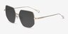 Ciri Gold TitaniumSunglass Frames from EyeBuyDirect, Angle View