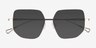Ciri Gold TitaniumSunglass Frames from EyeBuyDirect, Closed View