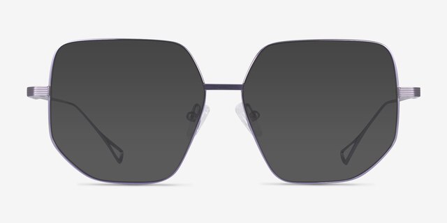Ciri Purple TitaniumSunglass Frames from EyeBuyDirect, Front View