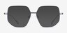 Ciri Purple TitaniumSunglass Frames from EyeBuyDirect, Front View