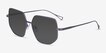 Ciri Purple TitaniumSunglass Frames from EyeBuyDirect, Angle View