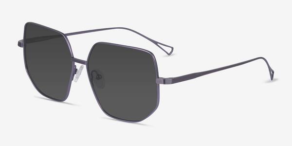 Purple Ciri -  Titanium Sunglasses