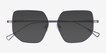 Ciri Purple TitaniumSunglass Frames from EyeBuyDirect, Closed View
