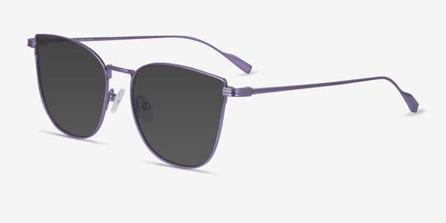 Pico Purple TitaniumSunglass Frames from EyeBuyDirect, Angle View