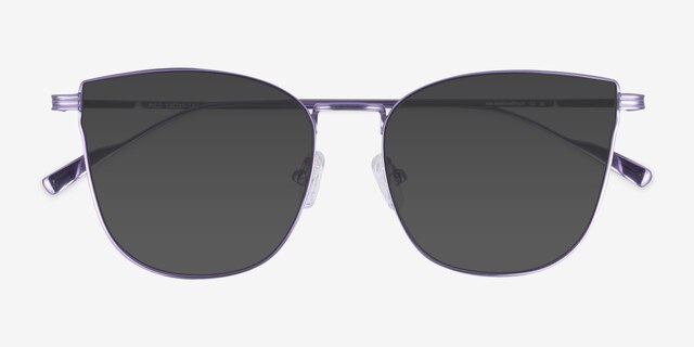 Pico Purple TitaniumSunglass Frames from EyeBuyDirect, Closed View