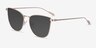Pico Rose Gold TitaniumSunglass Frames from EyeBuyDirect, Angle View