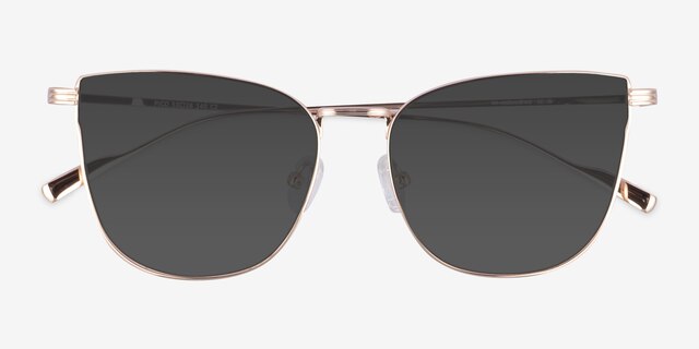 Pico Rose Gold TitaniumSunglass Frames from EyeBuyDirect, Closed View