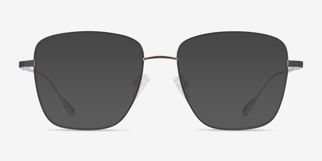 Soni Black TitaniumSunglass Frames from EyeBuyDirect, Front View