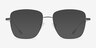 Soni Black TitaniumSunglass Frames from EyeBuyDirect, Front View