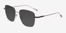 Soni Black TitaniumSunglass Frames from EyeBuyDirect, Angle View