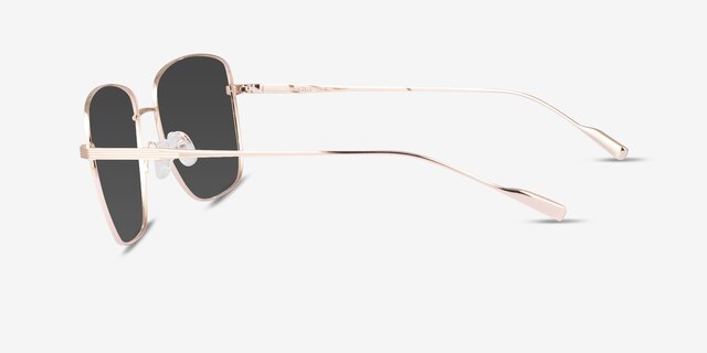 Soni Rose Gold TitaniumSunglass Frames from EyeBuyDirect, Side View