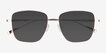 Soni Rose Gold TitaniumSunglass Frames from EyeBuyDirect, Closed View