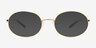Crawford Shiny Gold MetalSunglass Frames from EyeBuyDirect, Front View