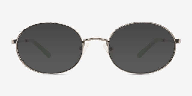 Crawford Gunmetal MétalSoleil de Lunette de vue d'EyeBuyDirect, Vue de Face