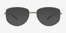 Fontaine Gunmetal MetalSunglass Frames from EyeBuyDirect, Front View