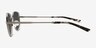 Fontaine Gunmetal MetalSunglass Frames from EyeBuyDirect, Side View