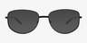 Fontaine Matte Black MetalSunglass Frames from EyeBuyDirect, Front View
