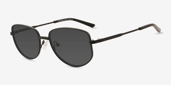 Matte Black Fontaine -  Metal Sunglasses