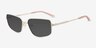 Gosselin Silver Pink MetalSunglass Frames from EyeBuyDirect, Angle View