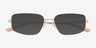 Gosselin Silver Pink MetalSunglass Frames from EyeBuyDirect, Closed View