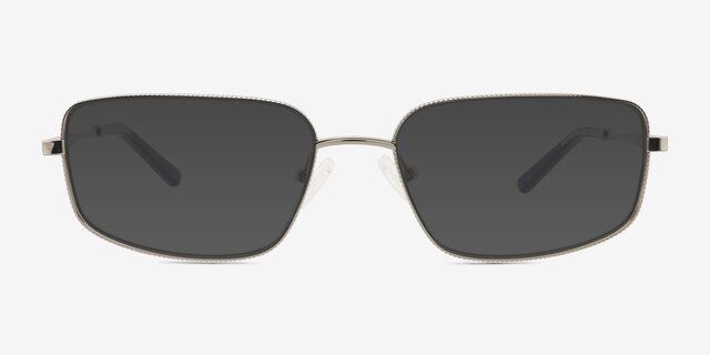 Gosselin Gunmetal MetalSunglass Frames from EyeBuyDirect, Front View