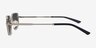 Gosselin Gunmetal MetalSunglass Frames from EyeBuyDirect, Side View