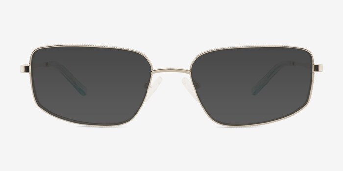 Gosselin Shiny Silver Métal Soleil de Lunette de vue d'EyeBuyDirect