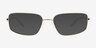 Gosselin Silver Blue MetalSunglass Frames from EyeBuyDirect, Front View