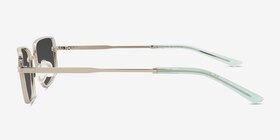 Gosselin Shiny Silver Métal Soleil de Lunette de vue d'EyeBuyDirect, Vue de Côté