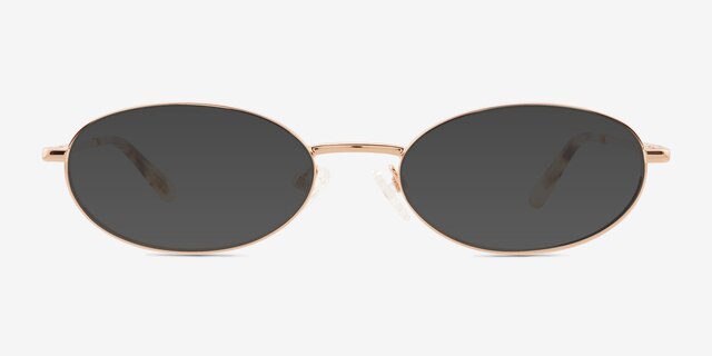 Graham Rose Gold MetalSunglass Frames from EyeBuyDirect, Front View