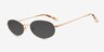 Graham Rose Gold MetalSunglass Frames from EyeBuyDirect, Angle View