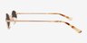 Graham Rose Gold MetalSunglass Frames from EyeBuyDirect, Side View