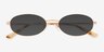 Graham Rose Gold MetalSunglass Frames from EyeBuyDirect, Closed View