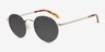 Rex Silver MetalSunglass Frames from EyeBuyDirect, Angle View