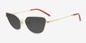 Bextor Gold MetalSunglass Frames from EyeBuyDirect, Angle View