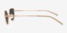 Bextor Rose Gold MetalSunglass Frames from EyeBuyDirect, Side View