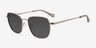 Granger Gunmetal MetalSunglass Frames from EyeBuyDirect, Angle View
