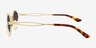 St Clair Gold MetalSunglass Frames from EyeBuyDirect, Side View