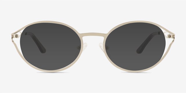 St Clair Silver MetalSunglass Frames from EyeBuyDirect, Front View