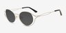 St Clair Silver MetalSunglass Frames from EyeBuyDirect, Angle View
