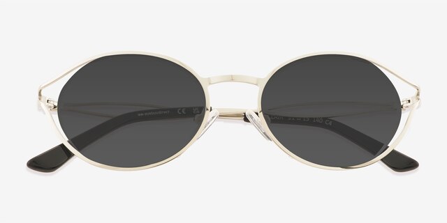 St Clair Silver MetalSunglass Frames from EyeBuyDirect, Closed View