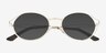 St Clair Silver MetalSunglass Frames from EyeBuyDirect, Closed View
