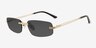 Marin Gold Alternative MaterialsSunglass Frames from EyeBuyDirect, Angle View