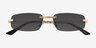 Marin Gold Alternative MaterialsSunglass Frames from EyeBuyDirect, Closed View
