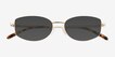 Loxwood Gold Alternative MaterialsSunglass Frames from EyeBuyDirect, Closed View