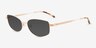 Loxwood Rose Gold Alternative MaterialsSunglass Frames from EyeBuyDirect, Angle View