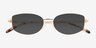 Loxwood Rose Gold Alternative MaterialsSunglass Frames from EyeBuyDirect, Closed View