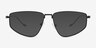 Grantham Black Alternative MaterialsSunglass Frames from EyeBuyDirect, Front View